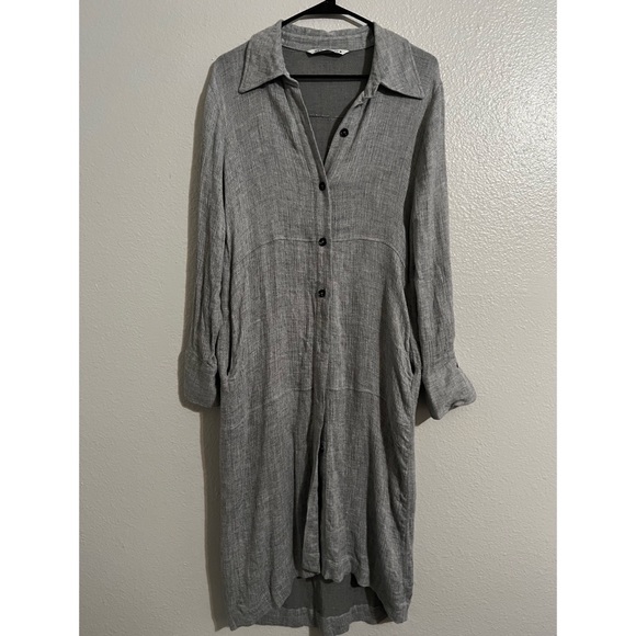 Zara Long Shirt/Dress in Grey - Picture 5 of 8